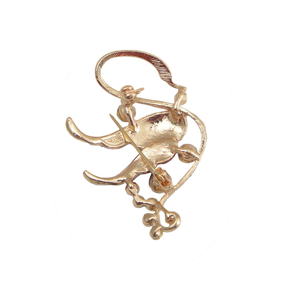Stylish Silver Flower Brooch Pin for Women